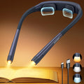 Glocusent Neck Light with Timer, 100 Hours Book Light for Bedtime Reading - color: Navy Blue