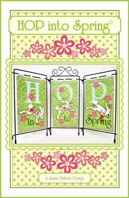 Jaine Babich Designs Hop into Spring Embroidery Kit - Machine Embroidery Kits - Rectangular - White