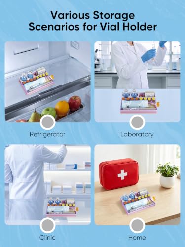 Peptide Case for Fridge 3ml & 30ml, Vial Holder, Random Rainbow Colors ﻿ - color: Random