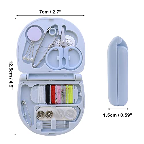 2 Pack Mini Travel Sewing Kit Emergency Repair with Plastic Case
