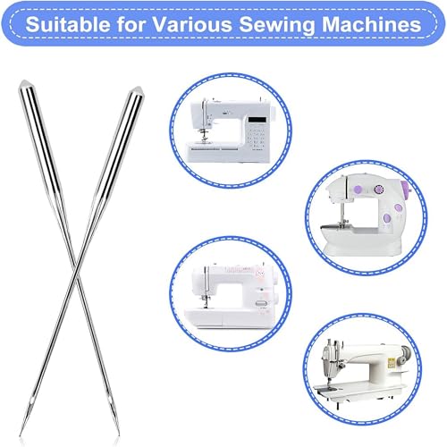 50PCS Sewing Machine Needles, Universal Sewing Machine Needle for Singer, Brother, Janome, Varmax, Needles for Sewing Machine with Sizes HAX1 65/9, 75/11, 90/14, 100/16, 110/18 - style: 50pc Set