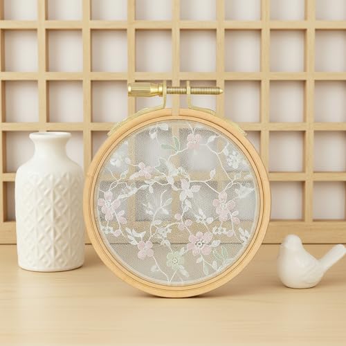cobee 2 Pack Wood Embroidery Hoop, Cross Stitch Hoops Ring, 3Inch-Embroidery Hoops Wooden Embroidery Frames for Cross Stitch Hoop Designs Wooden Rings Crafts