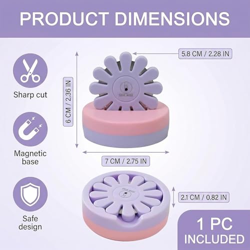Gblckadof Thread Cutter 12 Positions Flower Purple