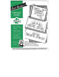 Rose Motifs with Monograms Aunt Martha's Hot Iron Embroidery Transfer