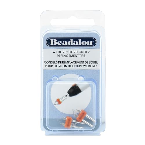 Beadalon Wildfire Cord Cutter Replacement Tips, 2 Pack, Thread Burner for Jewelry Making, Fits Wildfire Cord Cutter, Prevents Fraying, Perfect for Macrame Cord - style: Replacement Tips (Pack of 2)
