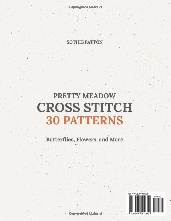 Pretty Meadow Cross Stitch: 30 Patterns with Butterflies, Flowers, and More