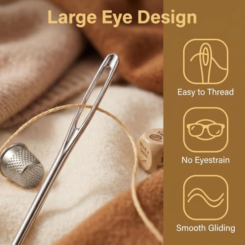 SZXINYAN 40pcs Steel Sewing Needles Kit