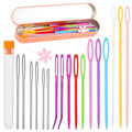 Yarn Needle, Bent Tapestry Needles, Plastic Large Eye Sewing Needles - color: Colorful 20 PCS