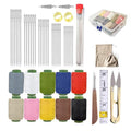 Obear 45-Piece Sewing Kit for Adults and Beginners,Big Eye Stainless Steel Sewing Needles Kit for Hand Sewing with Storage Box and Portable Pouch - style: 45 Pcs Steel Sewing Needles Kit