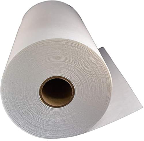 Tear Away Machine Embroidery Stabilizer White Backing Paper 24"x27yds.(82ft.) roll - High Weight 3.5 oz - Cut into Variable Sizes - for Machine Embroidery and Hand Sewing - size: Tear Away 24" White 3.5oz