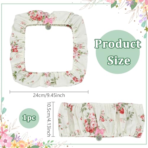 BENECREAT 9.4x4.1inch Rug Hooking Frame Cover, Embroidery Hoop Cover, Cross Stitch kit for Cross Stitch Embroidery Hoop Frames Square Round Cover, Pink - color: Pink, size: 9.4x4.1 Inch