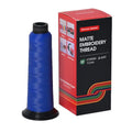 BAI Matte Machine Embroidery Thread 120D/2 40 wt Low Shine Royal Blue-8382 - color: Royal Blue-8382