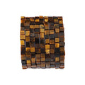 BEADIA Natural Yellow Tiger Eye Square Stone Beads 4x4mm 85pcs Cube Loose Semi Gemstone Beads for Jewelry Making Design - color: Yellow Tiger Eye