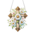 RYMILIE Hanging Diamond Art Kits for Adults Christian Floral Cross - color: DP02436