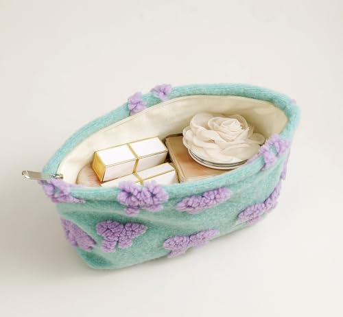 getgto 2 Pcs Makeup Bags, Large Cosmetic Bag Travel Toiletry Bag - color: Girly green