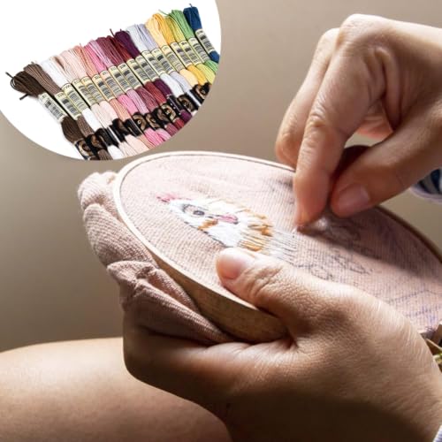 157.5 Yards Cross Stitch Floss Embroidery Thread for Hand Sewing - color: Mixed Soft Color