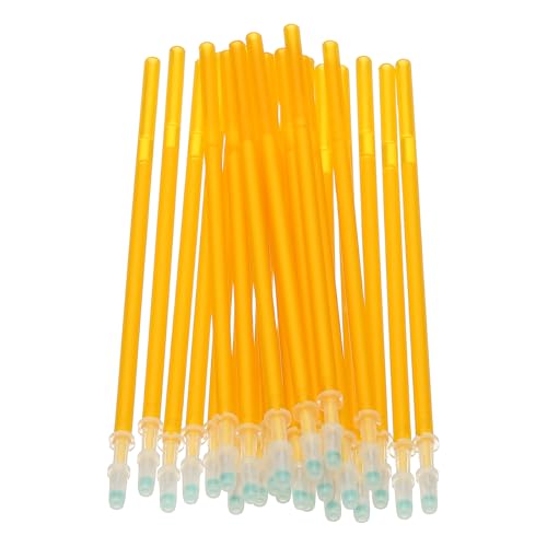 PATIKIL 24 Pcs Erasable Gel Pens Refills, 0.5mm Heat Erasable Pens Refills for Fabric Disappearing Ink Fabric Marking Pen for Sewing Quilting Writing, Gold Ink - color: Gold