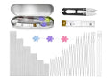 88 Pcs Beading Needles Set, 6 Sizes Big Eye Beading Needles for Seed Beads, Long Straight & Twisted Flexible Seed Bead Needles, Bracelet & Necklace Stringing Kit with Threader. - color: 88 Pcs