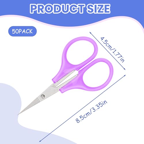 50 Pcs Small Sewing Scissors Sharp Small Craft Scissors With Cover