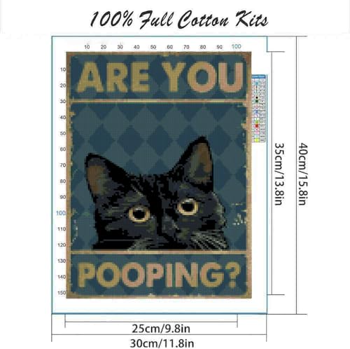 DYAIANGMU 6 Pack Cross Stitch Kit for Adults 15.7x11.8 inches - color: Y102