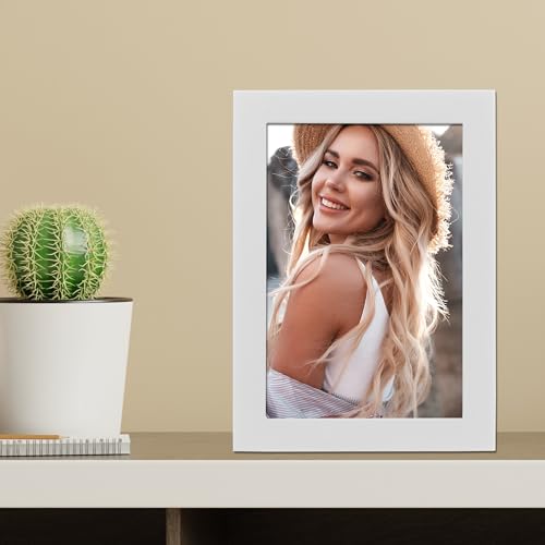 Lawrence Frames Standard Wood Luxury Frame, 3.5 by 5-Inch, White - color: White, size: 3.5x5