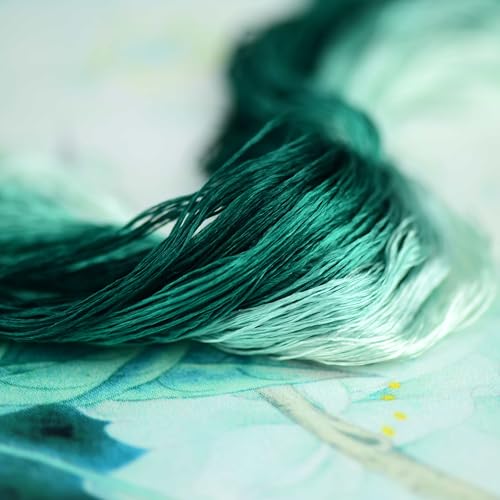 Mulberry Silk Floss Embroidery Thread Floss-Cross Stitch Threads China Silk Woven Jewelry Threads DIY Sewing Kits (53) - color: 53