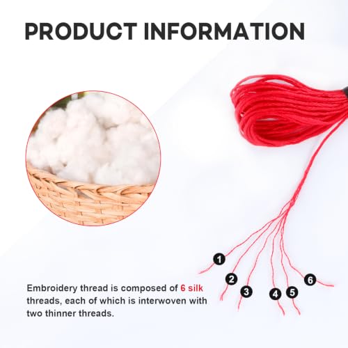 LOVIMAG Embroidery Thread 140pcs Friendship Bracelet String Floss Kit Yarn - style: 140pcs