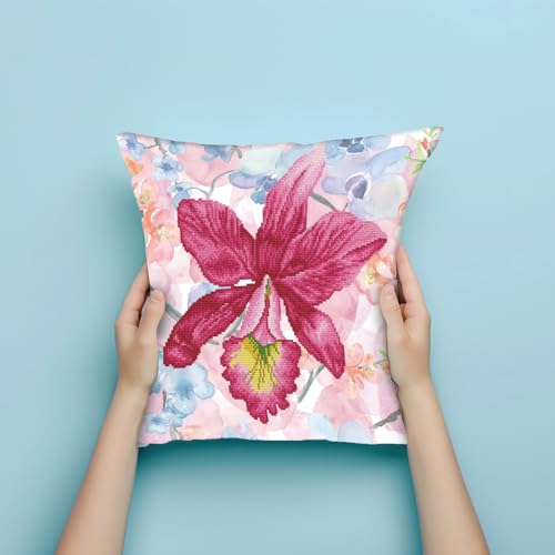 DIAMOND DOTZ Sparkle Garden Pink Pillow Diamond Art Painting for Adults - color: Sparkle Garden Pink