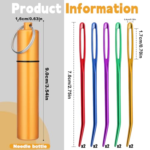 UOOU 10 Pcs Yarn Needles, Darning Needle, Tapestry Needles for Yarn