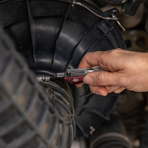 Gerber Dime 12-in-1 Mini Multitool Pliers, Pocket Knife, Bottle Opener, Red - color: Red