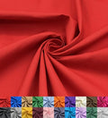 EOVEA - Cotton Polyester Fabric by The Yard – 60" Wide Broadcloth Fabric, Soft, Lightweight & Breathable Material for Lining, Curtains, Bedding, Skirts, Sewing Projects (Red, 1 Yard) - color: Red, size: 1 Yard