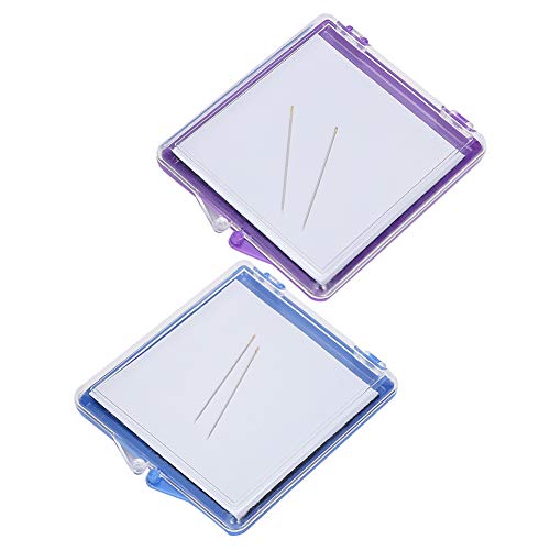 Sewing Pins Magnetic Holder,Sewing pin Holder minder Cushion Cross Stitch Storage Organizer Embroidery Keeper,Sewing Notions & Supplies 2PCs Magnetic Sewing Pincushion Pin Storage Case
