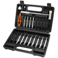 HORUSDY 22-Piece Punch and Hammer Set, Steel Roll Pin Punch Set with Interchangeable Hammer Heads, Durable Punch Tool Kit for Maintenance, with Storage Case