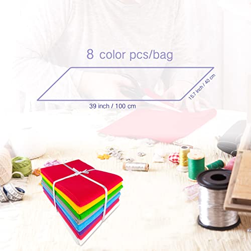 Jtnohx Large Soft Felt Sheets Felt Fabric for Crafts Christmas Color 8Pcs - color: Christmas Colors Series