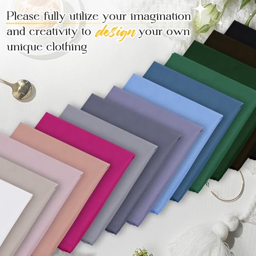 Homiest White Cotton Broadcloth Fabric by The Yard, 10Yards x56In - color: White, size: 10 Yards