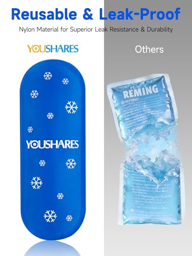 YOUSHARES Mini Ice Packs - Reusable, Thickened & Leak-proof Ice Pack for Insulin & Peptide Cooler Travel Case, TSA Approved Ice Packs Suitable for Most Insulated Medication Travel Bag (4 Packs) - color: Z4_ICE Blue