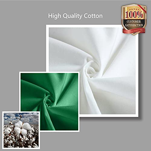 TOPDesign 1-Pack Super Strong Large 12oz Cotton Canvas Tote Bag, Reusable Grocery Shopping Cloth Bag, Fashionable Two-Tone Tote for Crafts, DIY Your Creative Designs - color: Green/White
