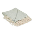 DII Diamond Throw Collection Cotton Woven, 50x60, Jadeite - color: Jadeite
