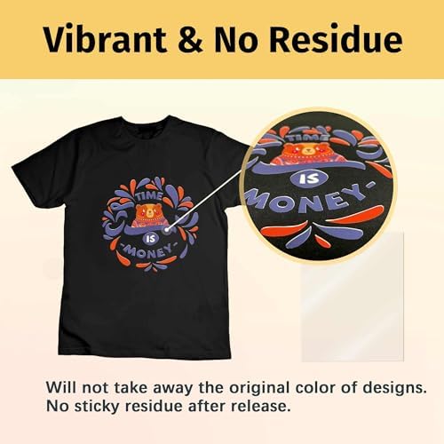 TransOurDream Heat Transfer Mask & Iron on Tape (11"x17", 10 Sheets)- Iron-On Clear Positioning Film for Dark Transfer Paper & Printable HTV on Shirts - color: Mask-Dark, size: 10 Sheets