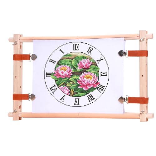 Set 4pcs Canvas Stretch Clip for Cross Stitch, Scroll Rod Side Tensioner Universal Hand Embroidery Needlework Frame Sewing Gadget Accessories Tensioner Clip Stretch DIY Quilting