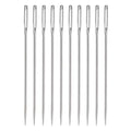 uxcell 50Pcs Large Eye Needles, 2.36" 1.6mm High Carbon Iron Embroidery Thread Needle Sewing Big Eye Needle Knitting Needles for Hand Sewing Art Crafts, Silver - size: 1.25x60mm