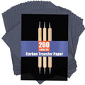 PSLER 200 Sheets Carbon Transfer Paper - Tracing Paper & 3 Embossing Stylus - size: A4 (200 Sheet with 3PCS Embossing Stylus)