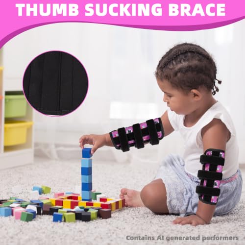 2PCS Thumb Sucking Guard, Thumb Guard for Thumb Sucking(Purple Space) - color: Purple Space