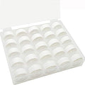 New brothread 25pcs Size A SA156 Prewound Bobbin Thread -White - color: 90wt white