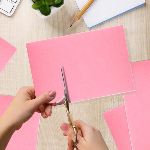 10PCS Pink Self Adhesive Felt Fabric Sheets Sticky Felt Sheets for Craft Supplies Art Home Making（8.3" x 11.8"/20 x 30cm） - color: Pink