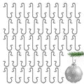 200 Pack Black Christmas Tree Hooks - Ornaments Hangers - color: Black-200pcs