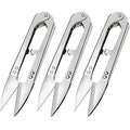3Pcs Sewing Scissors Clippers, Multipurpose Quick-clip Yarn Thread Cutter - size: silver sewing scissors