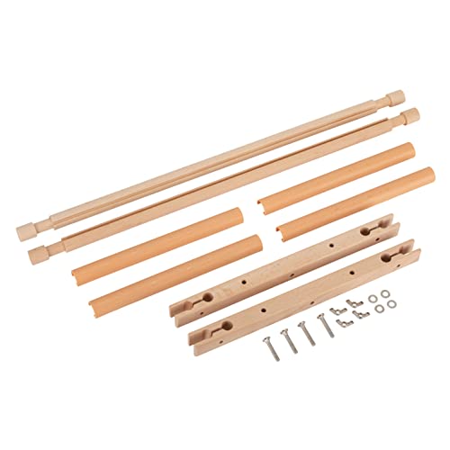 Tahanson Scroll Embroidery Frame - Beech Wood Holder for Quilting, Needlework, Embroidery, Sewing and Crafts - Complete with Cross-Stitch Needle Case