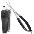 Spring Action Scissors for Applique & Embroidery - Curved, 4.5", Black - color: Black