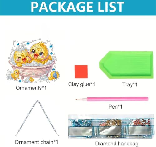 ARPADAMO Duck Diamond Art Kits for Adults, Acrylic Hanging Suncatcher - color: DP05091